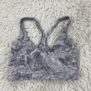 Lululemon Flow Freely Bra Washed Marble Alpine White Silverscreen